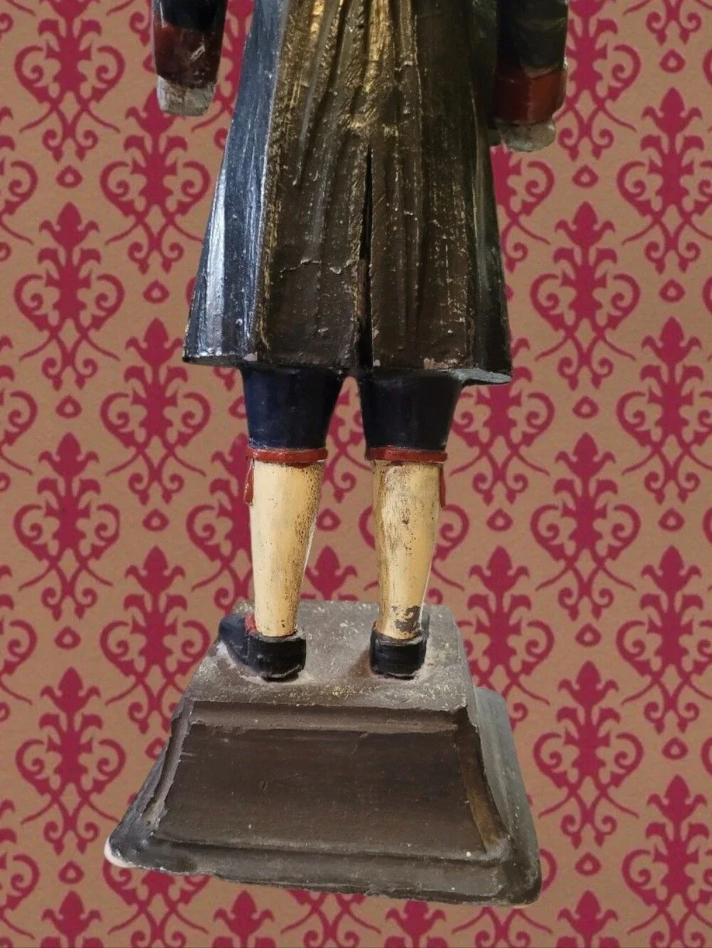 VTG DUTCH PEDDLER CLOCK CARRIER FIGURE CAST IRON UHRENTRÄGER RESTORATION PIECE